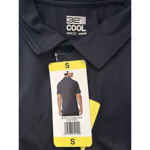 NWT 32 Degrees Lightweight Blue Polo Shirt Small - Picture 6 of 7